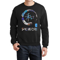 Peace Japanese Kanji Word Symbol Enso Circle 6 Crewneck Sweatshirt | Artistshot