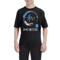 Peace Japanese Kanji Word Symbol Enso Circle 6 Youth Tee | Artistshot