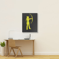 Archery Sport-0qgqd Portrait Canvas Print | Artistshot