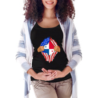 Hot Trend Panamanian Blood Inside Me Panama Flag Gift Maternity Scoop Neck T-shirt | Artistshot