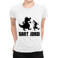 Sant Jordi Case Phone Shirthoodie - S - Gift Happiness Ladies Fitted T-shirt | Artistshot