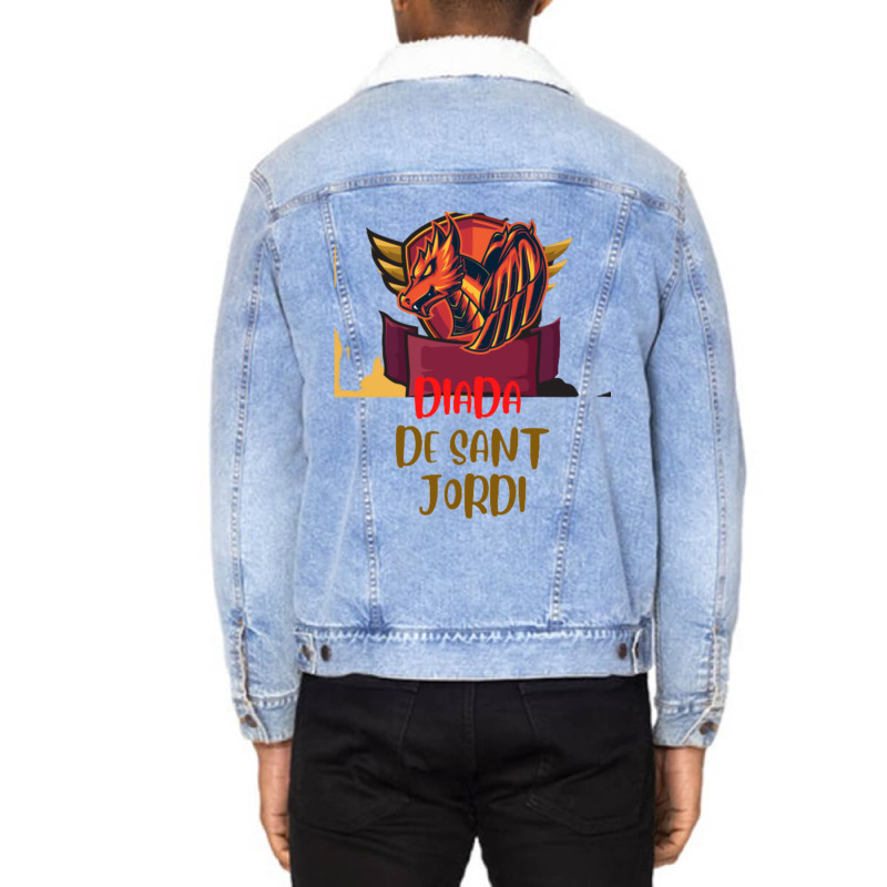 Sant Jordi Notebooks And S Unisex Sherpa-Lined Denim Jacket by RONALDPOYNTER | Artistshot