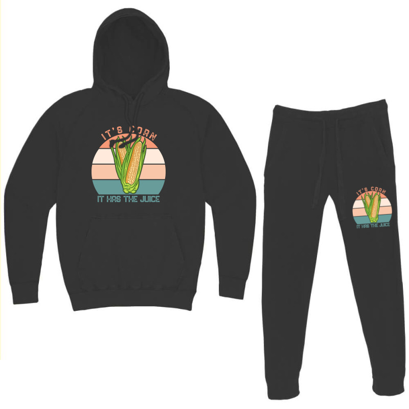 It%60s Corn It Has The Juice Retro Funny Corn Vintage-ycd18 Hoodie & Jogger Set | Artistshot