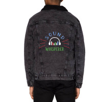 Limited Edition Sound Whisperer Sound Engineer Audio Engineer Unisex Sherpa-lined Denim Jacket | Artistshot