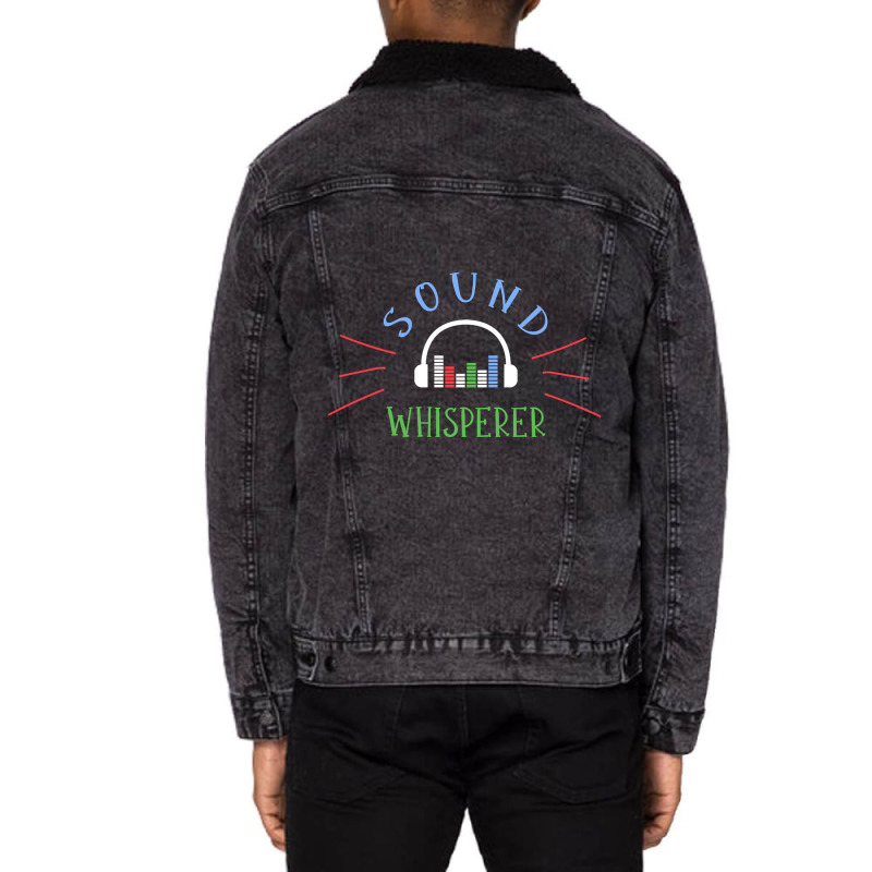 Limited Edition Sound Whisperer Sound Engineer Audio Engineer Unisex Sherpa-Lined Denim Jacket by Jankonen637 | Artistshot