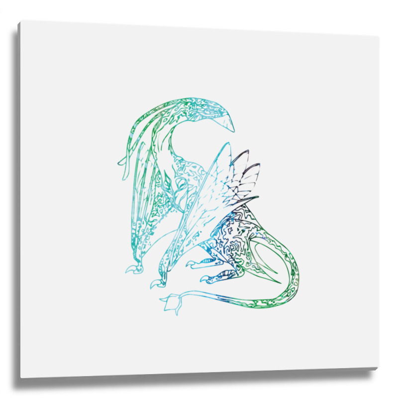 Ikran Pandora Predatory Avatar Planet Ocean Version Metal Print Square | Artistshot