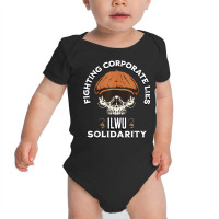 Ilwu Skull Longshoreman Cap Fighting Corporate Lies T Shirt Baby Bodysuit | Artistshot