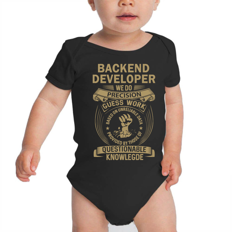 Backend Developer - We Do Precision Baby Bodysuit | Artistshot