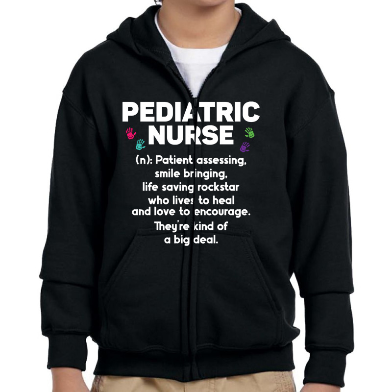 Pediatric Nurse-xwhyx Youth Zipper Hoodie by cubicgetting01 | Artistshot