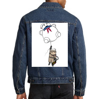 Blue Retro Men Denim Jacket | Artistshot