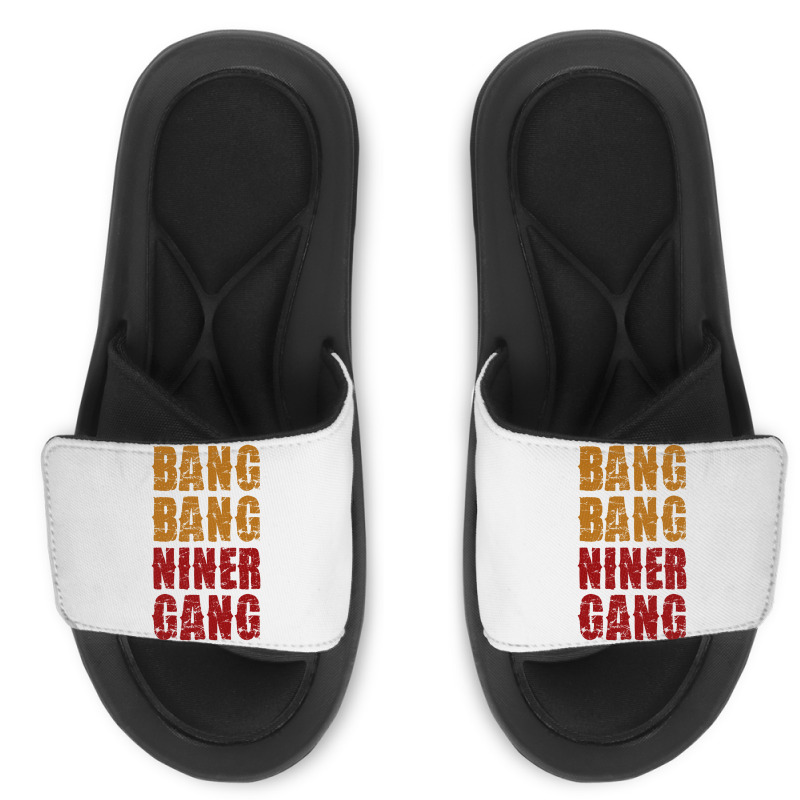 Bang Bang Niner Gang Football Slide Sandal | Artistshot