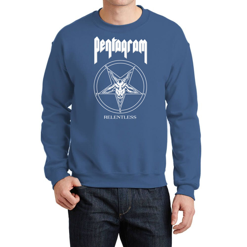 Pentagram Relentless Crewneck Sweatshirt by bahbutstenyd | Artistshot