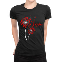 Hot Trend Love Dandelion Asl American Sign Language Valentine's Day Ladies Fitted T-shirt | Artistshot