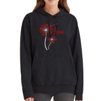 Hot Trend Love Dandelion Asl American Sign Language Valentine's Day Vintage Hoodie | Artistshot