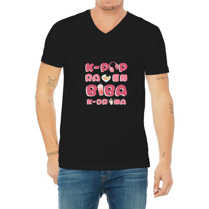 Kpop Ramen Boba And Kdrama Cute Gift 2 V-neck Tee | Artistshot