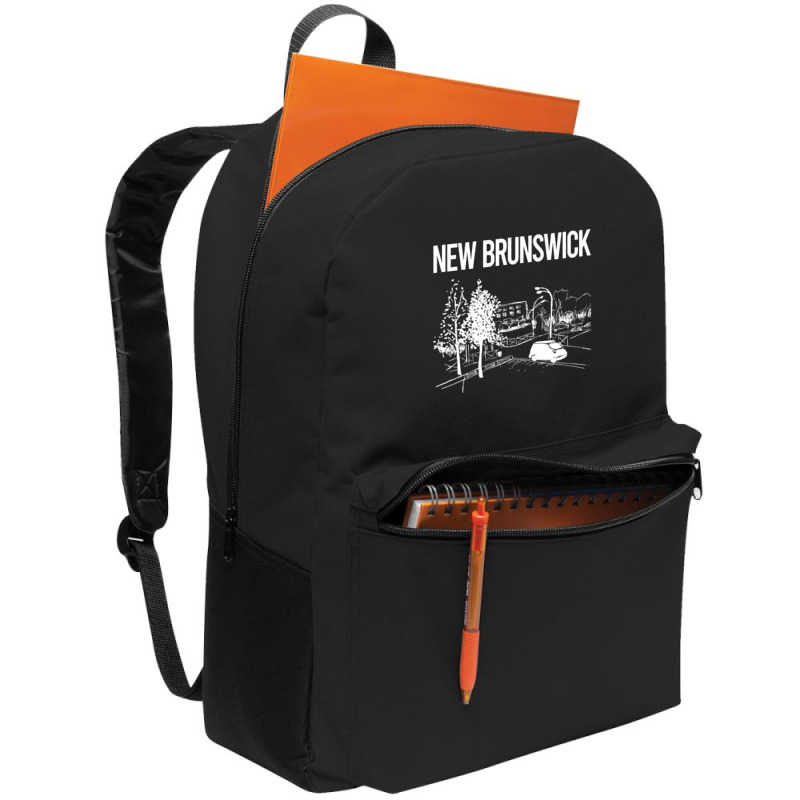 Trending Cityscape Sketch New Brunswick.png Backpack | Artistshot