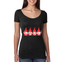 Hot Trend Love Gnomes Happy Valentine's Day Couple Matching Women's Triblend Scoop T-shirt | Artistshot