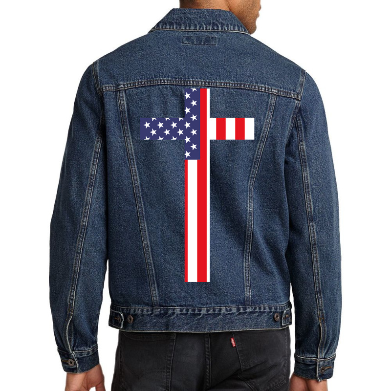 American Flag-q30c6 Men Denim Jacket | Artistshot