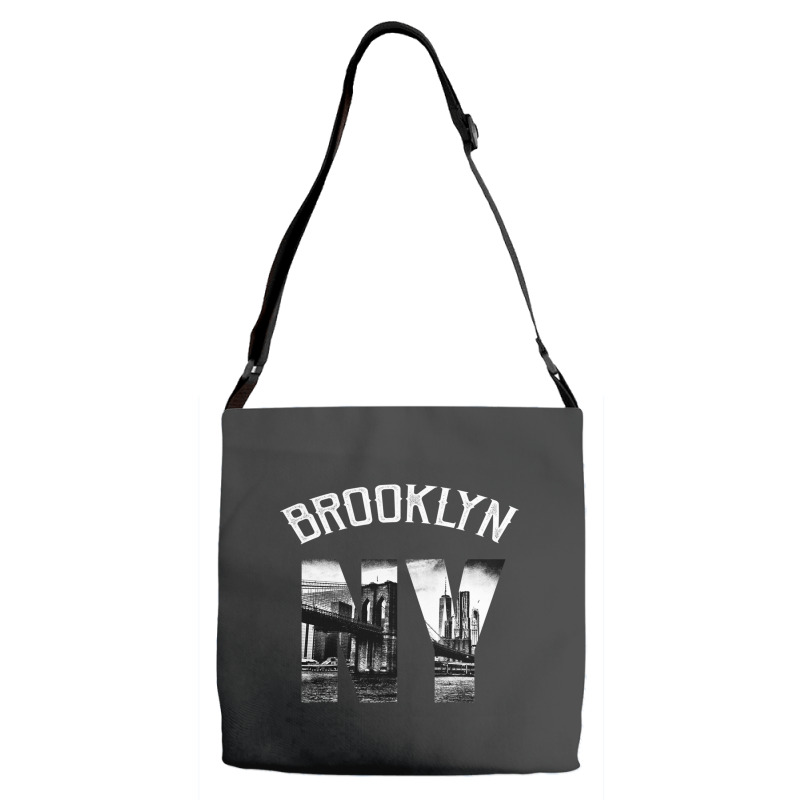 Brooklyn New York Skyline Hoodie Brooklyn Sweatshirt Adjustable Strap Totes | Artistshot