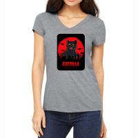 Catzilla Funny Isolated Ra Women's V-neck T-shirt | Artistshot