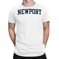 Newport Rhode Island Collegiate Style Varsity Block Letter T Shirt T-shirt | Artistshot