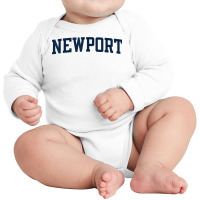 Newport Rhode Island Collegiate Style Varsity Block Letter T Shirt Long Sleeve Baby Bodysuit | Artistshot