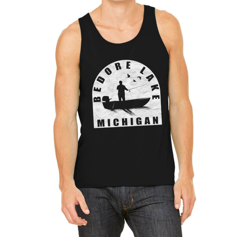 Bedore Lake Fishing Michigan Tank Top | Artistshot