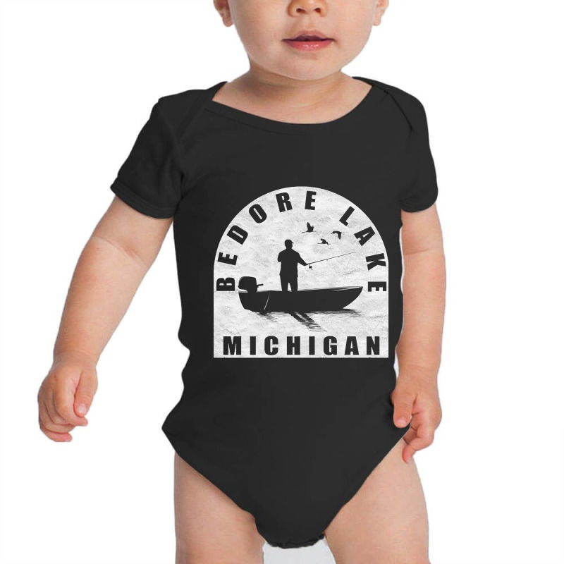 Bedore Lake Fishing Michigan Baby Bodysuit | Artistshot