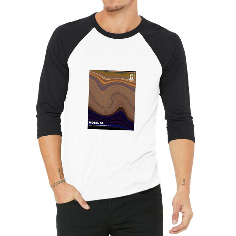 Minimal Motel 51 Abstract Liquid Art 3/4 Sleeve Shirt by johnbre | Artistshot