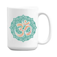 Hot Trend Om Yoga Tribal Goa Sign 15 Oz Coffee Mug | Artistshot