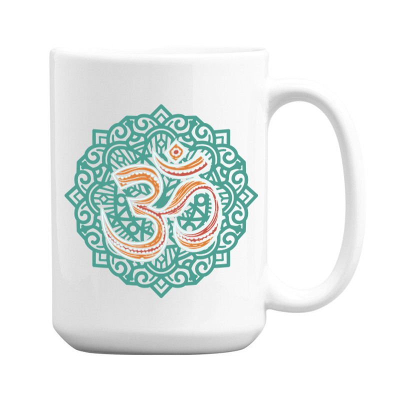 Hot Trend Om Yoga Tribal Goa Sign 15 Oz Coffee Mug | Artistshot