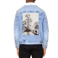 London Painting Art Unisex Sherpa-lined Denim Jacket | Artistshot