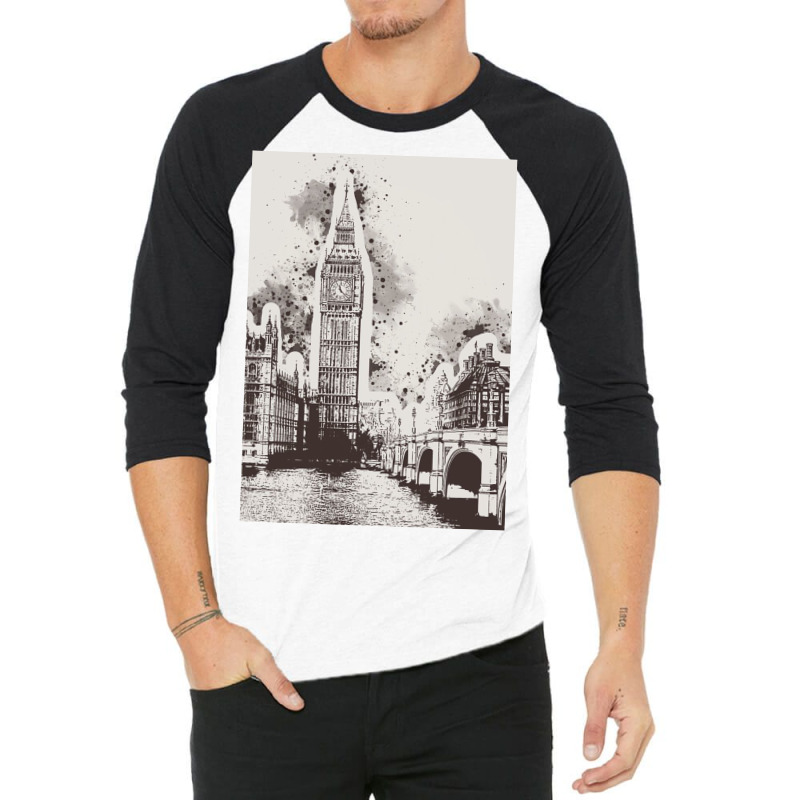 London Painting Art 3/4 Sleeve Shirt | Artistshot