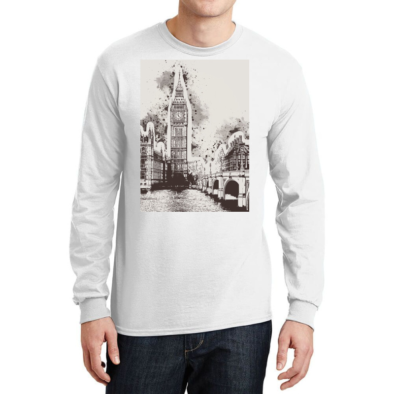 London Painting Art Long Sleeve Shirts | Artistshot