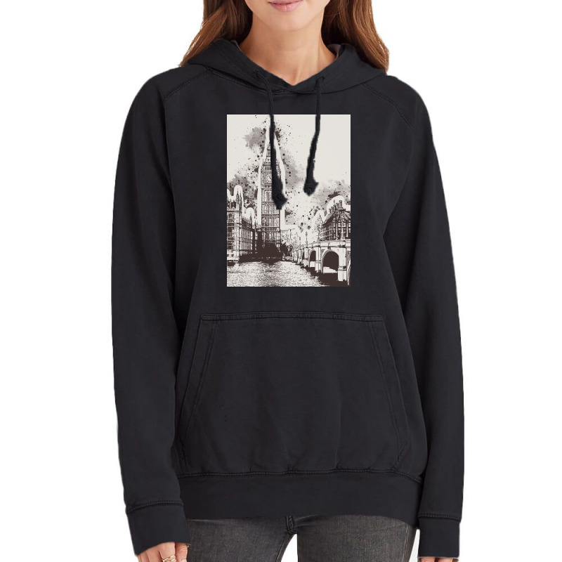 London Painting Art Vintage Hoodie | Artistshot