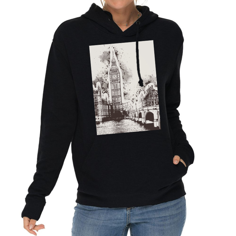 London Painting Art Lightweight Hoodie | Artistshot