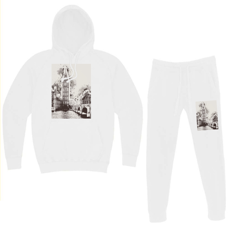 London Painting Art Hoodie & Jogger Set | Artistshot