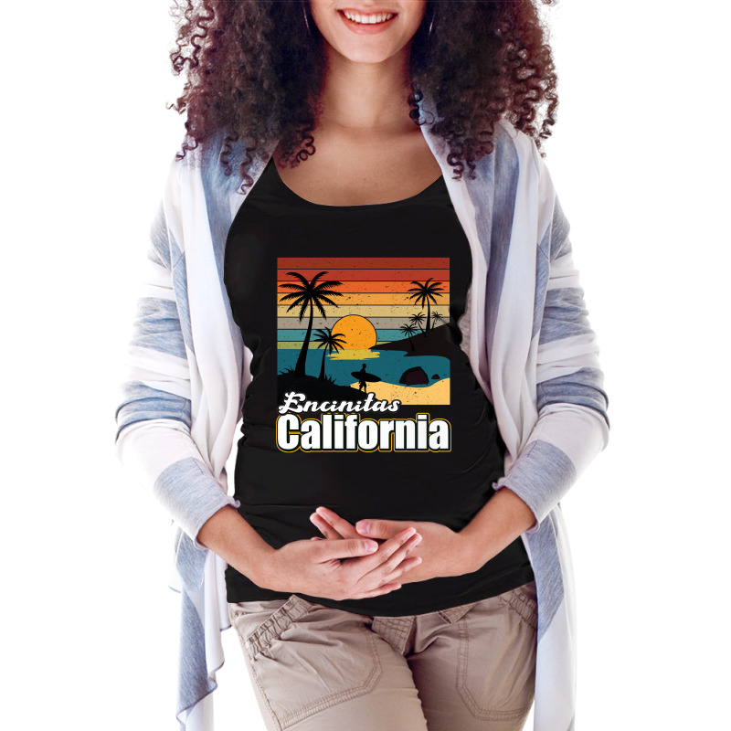 Limited Edition Surf Encinitas California Surfing Beach Gift Maternity Scoop Neck T-shirt by Jankonen637 | Artistshot