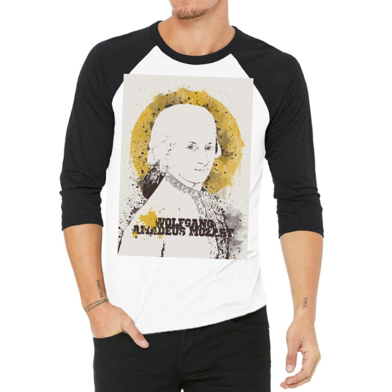 Wolfgang Amadeus Mozart 3/4 Sleeve Shirt | Artistshot