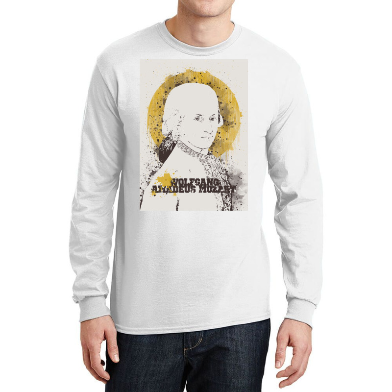 Wolfgang Amadeus Mozart Long Sleeve Shirts | Artistshot