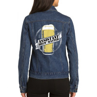 Assistant Brew Master Beer Brewing Ladies Denim Jacket | Artistshot