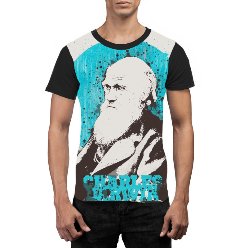 Charles Darwin Painting Art Graphic T-shirt | Artistshot