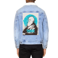 Charles Darwin Painting Art Unisex Sherpa-lined Denim Jacket | Artistshot