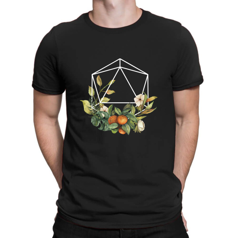 Flowers D D D20 Dice Friend T-shirt | Artistshot