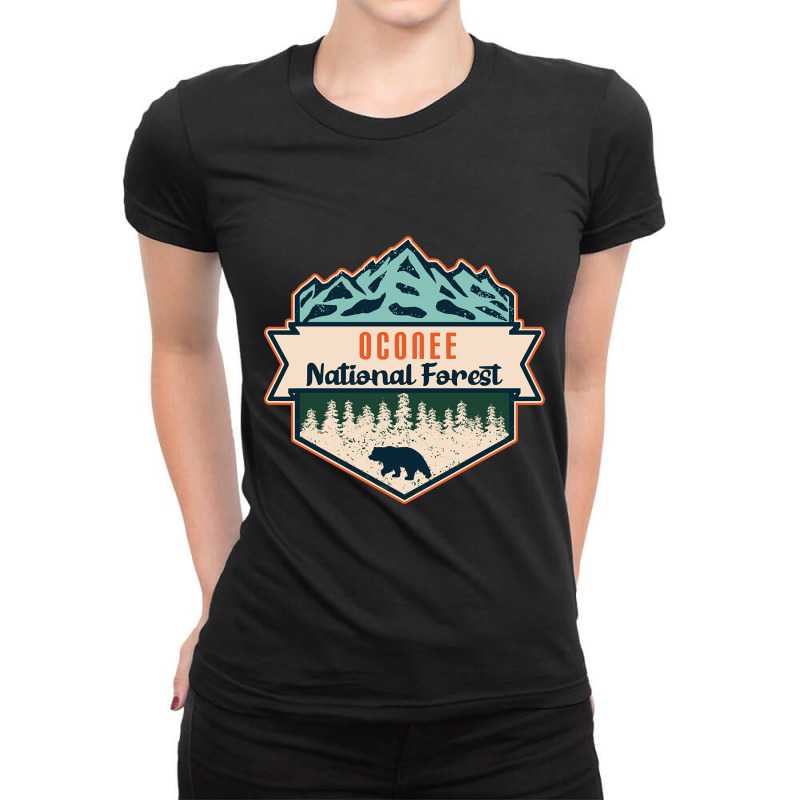 Oconee National Forest Ladies Fitted T-Shirt by yammerbetween10 | Artistshot