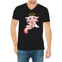 Hot Trend My Axolotl Is My Valentine Cupid Axolotls Valentines Day V-neck Tee | Artistshot