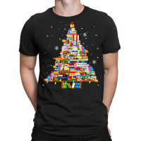 Librarian And Book Lover Christmas Library Tree Lights Xmas T Shirt T-shirt | Artistshot