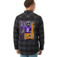 Alexander Mattison Football Paper Poster Vikings 2 Flannel Shirt | Artistshot