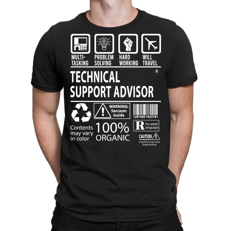 Trending Technical Support Advisor T Shirt - Multitasking Certified Jo T-Shirt by Jankonen637 | Artistshot