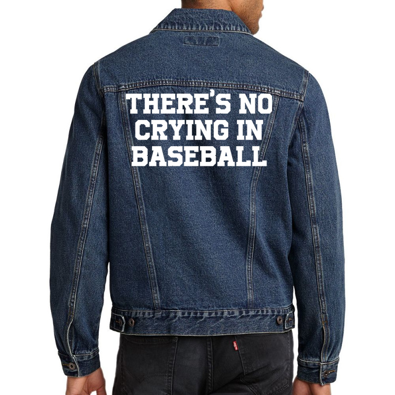 There's No Crying In Music Retro Men Denim Jacket | Artistshot